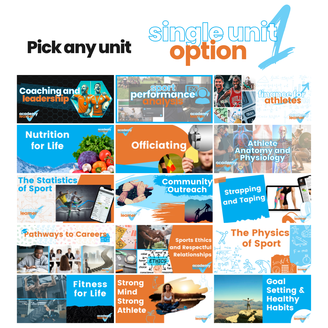 Pick from any Academy Learner unit